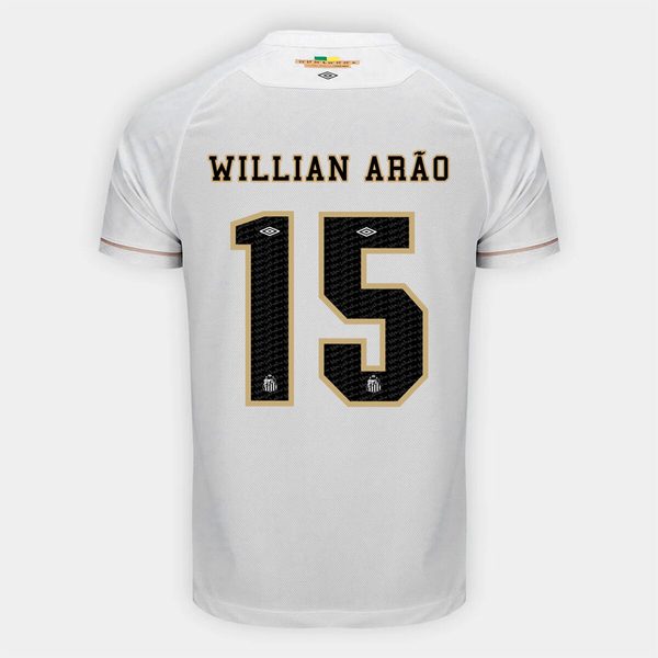 Camisa Santos I 26/27 Willian Arão - Nº 15 - Torcedor Umbro Masculina