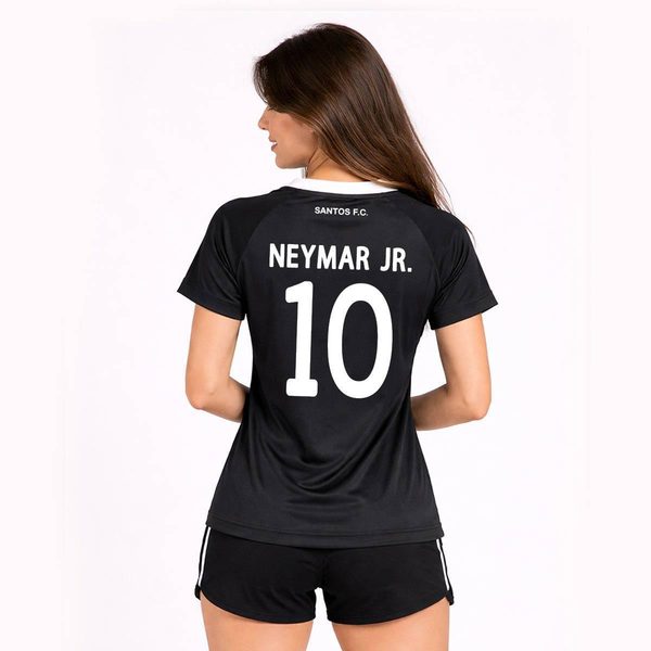 Camisa Santos Braziline Mosaico Feminina Neymar Jr 10