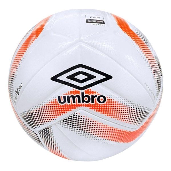 Bola De Futsal Umbro Sala V Pro LNF - Branco e Laranja 4