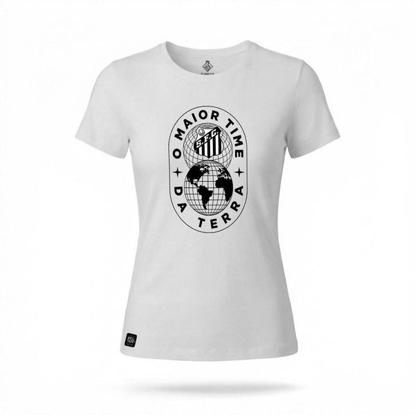 Camiseta Santos | O MAIOR TIME DA TERRA - Feminina | Zé Carretilha