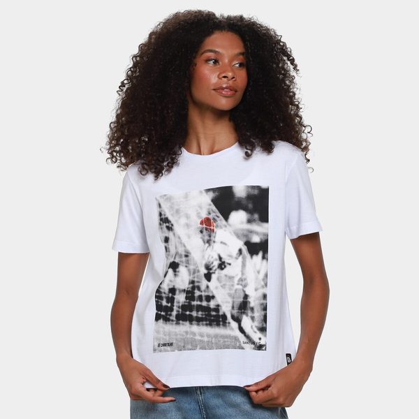 Camiseta Santos Cabelo Laranja Feminina