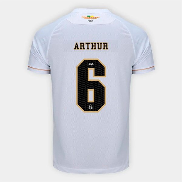 Camisa Santos I 26/27 Arthur nº 6 Torcedor Umbro Masculina