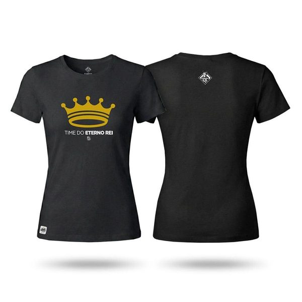 Camiseta Santos | ETERNO REI - ESTAMPA G - Feminina | Zé Carretilha