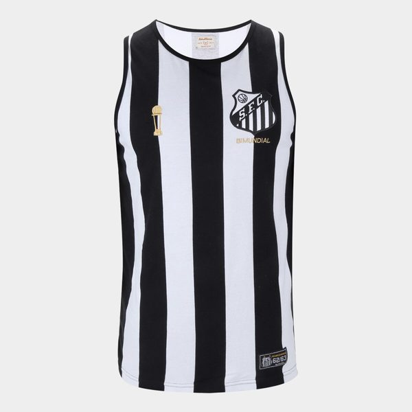 Regata Santos 1962 Bi Mundial Retrô Mania Masculina