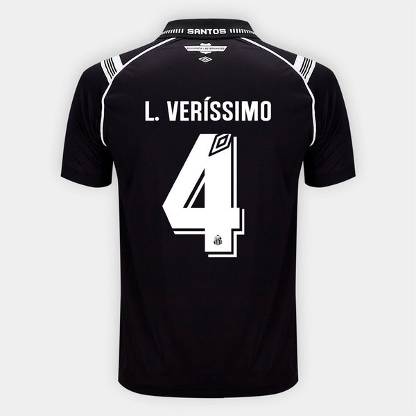 Camisa Santos III 26/27 Lucas Veríssimo Nº 4 Torcedor Umbro Masculino