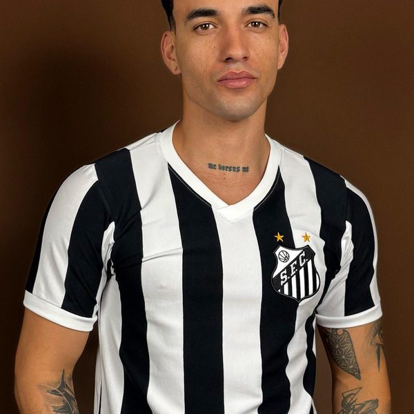 Camisa Santos Retrô 1984 Listrada Masculina