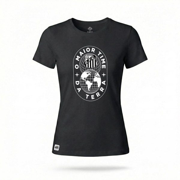 Camiseta Santos | O MAIOR TIME DA TERRA - Feminina | Zé Carretilha